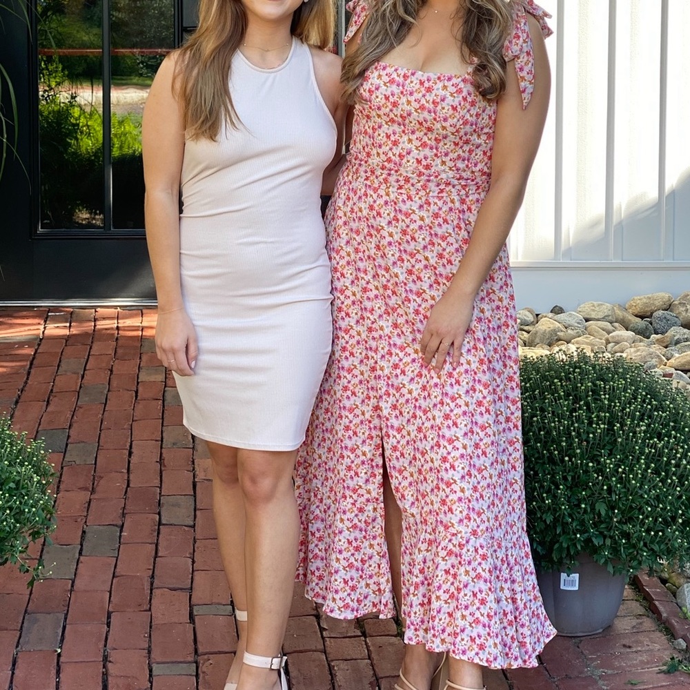Claire midi blush floral dress - Show Me Your Mumu